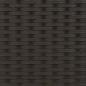 Preview: Doppel-Sonnenliege mit Dach und Auflagen Schwarz Poly Rattan