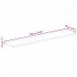 Preview: Tischplatte 180x20x2,5 cm Rechteckig Altholz Massiv