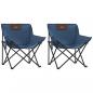 Preview: Campingstühle 2 Stk. mit Tasche Klappbar Blau