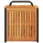 Preview: Gartenbox 45x45x45/53 cm Massivholz Akazie und Stahl
