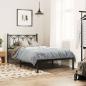 Preview: Bettgestell mit Kopfteil Metall Schwarz 107x203 cm