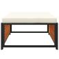 Preview: Gartenhocker mit Kissen 68x68x30 cm Massivholz Akazie