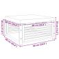 Preview: Gartenhocker mit Kissen 68x68x30 cm Massivholz Akazie