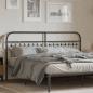 Preview: ARDEBO.de - Kopfteil Metall Schwarz 180 cm