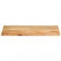 Preview: Tischplatte mit Baumkante 110x60x2,5 cm Massivholz Mango