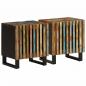 Preview: ARDEBO.de - Nachttische 2 Stk. 40x34x46 cm Altholz Massiv