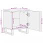 Preview: Nachttische 2 Stk. 40x34x46 cm Altholz Massiv