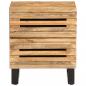 Preview: Nachttische 2 Stk. 40x34x46 cm Raues Mangoholz