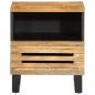 Preview: Nachttische 2 Stk. 40x34x46 cm Raues Mangoholz