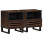 Preview: ARDEBO.de - Nachttische 2 Stk. 40x34x46 cm Massivholz Mango