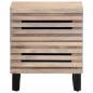 Preview: Nachttische 2 Stk. 40x34x46 cm Gebleichtes Massivholz Mango