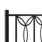 Preview: Bettgestell mit Kopfteil Metall Schwarz 150x200 cm