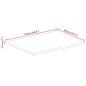 Preview: Tischplatte mit Baumkante 110x80x2,5 cm Massivholz Mango