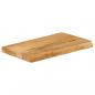 Preview: Tischplatte mit Baumkante 60x40x2,5 cm Massivholz Mango