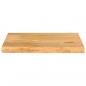 Preview: Tischplatte mit Baumkante 60x40x2,5 cm Massivholz Mango