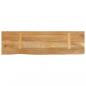 Preview: Tischplatte mit Baumkante 110x20x2,5 cm Massivholz Mango
