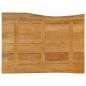 Preview: Tischplatte mit Baumkante 90x60x2,5 cm Massivholz Mango