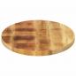 Preview: Tischplatte 80x40x3,8 cm Oval Massivholz Mango