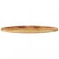 Preview: Tischplatte 140x50x3,8 cm Oval Massivholz Mango