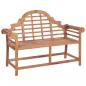 Preview: ARDEBO.de - Gartenbank 127x58,5x92,5 cm Massivholz Teak