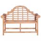 Preview: Gartenbank 127x58,5x92,5 cm Massivholz Teak