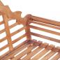 Preview: Gartenbank 127x58,5x92,5 cm Massivholz Teak