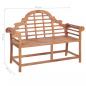 Preview: Gartenbank 127x58,5x92,5 cm Massivholz Teak