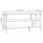 Preview: TV-Schrank Schwarz 100x40x50 cm Holzwerkstoff