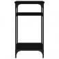 Preview: Beistelltisch Schwarz 40x30x75 cm Holzwerkstoff