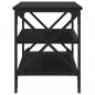Preview: TV-Schrank Schwarz 80x40x50 cm Holzwerkstoff
