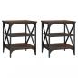 Preview: Beistelltische 2 Stk. Braun Eichen-Optik 40x42x50 cm