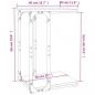 Preview: Beistelltisch Grau Sonoma 40x30x60 cm Holzwerkstoff