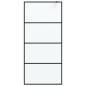 Preview: Duschwand für Begehbare Dusche Schwarz 90x195cm Matt ESG-Glas