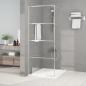 Preview: ARDEBO.de - Duschwand für Walk-In Dusche Silber 80x195 cm ESG-Glas Klar