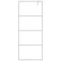 Preview: Duschwand für Walk-In Dusche Silber 80x195 cm ESG-Glas Klar