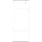 Preview: Duschwand für Walk-In Dusche Silber 80x195 cm ESG-Glas Klar
