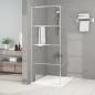 Preview: Duschwand für Walk-In Dusche Silber 80x195 cm ESG-Glas Klar