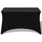 Preview: Stretch-Tischhusse 2 Stk. 120 x 60,5 x 74 cm Schwarz