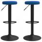 Preview: Barhocker 2 Stk. Blau Samt 