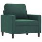 Preview: Sessel mit Hocker Dunkelgrün 60 cm Samt