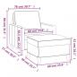 Preview: Sessel mit Hocker Dunkelgrün 60 cm Samt