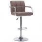 Preview: ARDEBO.de - Barhocker Taupe Stoff