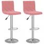 Preview: Barhocker 2 Stk. Rosa Samt