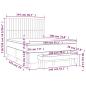 Preview: Boxspringbett mit Matratze Creme 140x190 cm Stoff