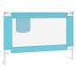 Preview: Kleinkind-Bettschutzgitter Blau 100x25 cm Stoff