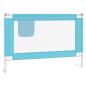 Preview: Kleinkind-Bettschutzgitter Blau 100x25 cm Stoff