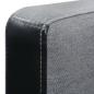 Preview: Schlafsofa L-Form Stoff Schwarz und Grau