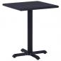 Preview: ARDEBO.de - Gartentisch Schwarz 60x60x75 cm