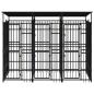 Preview: Outdoor-Hundezwinger mit Dach Stahl 5,53 m² 