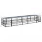 Preview: Outdoor-Hundezwinger mit Dach Stahl 13,14 m²